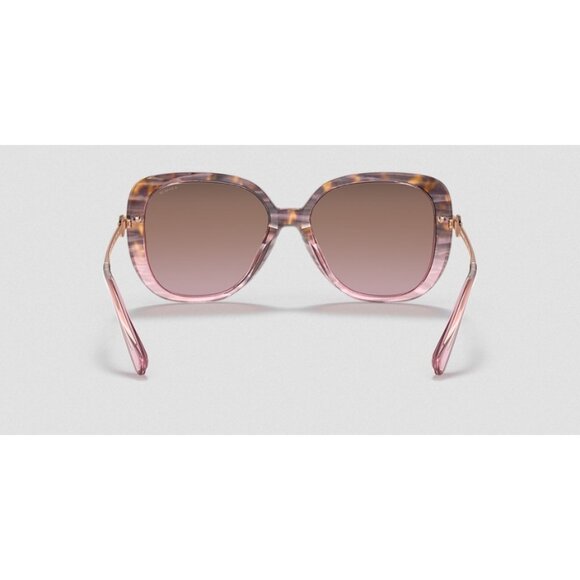 💕COACH💕 Gradient Square Sunglasses HC8320 C6180 ~ Rose Tortoise Gradient NWT - Picture 5 of 6